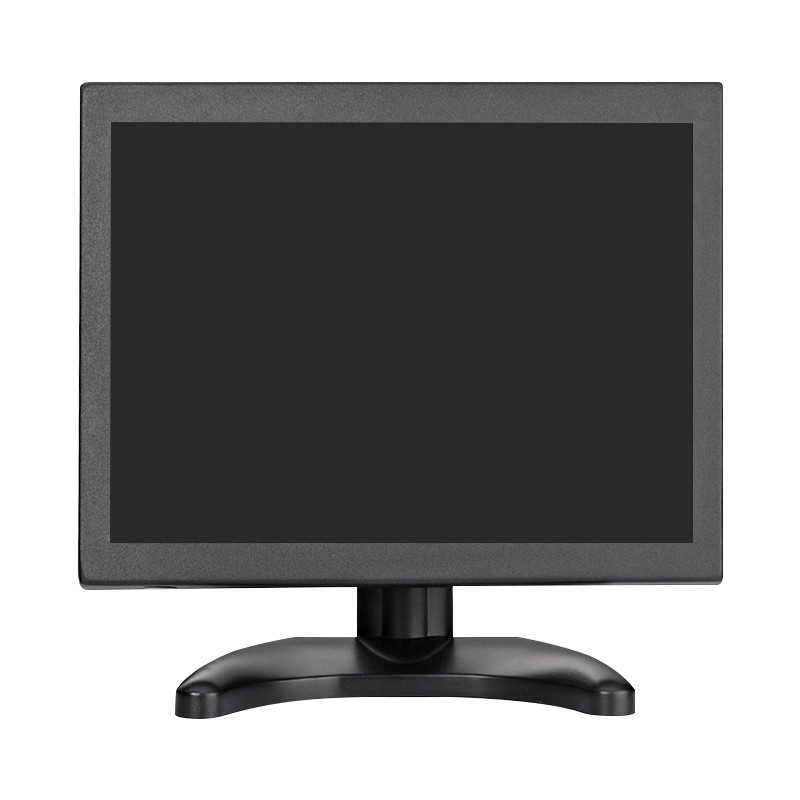 Polcd Metal Case 10 Inch Industrial LCD Monitor มัลติฟังก์ชันฝังตัวหน้าจอสัมผัส