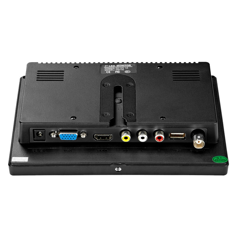 Polcd Industrial 7 นิ้วฝังแผงหน้าจอสัมผัสกันน้ำ HDMi เคสพลาสติก