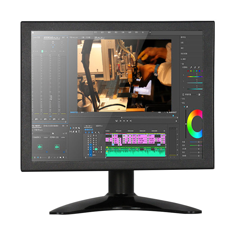 Polcd มัลติฟังก์ชั่น 8 นิ้ว VGA TFT LED Display ฝังจอภาพอุตสาหกรรมวัสดุโลหะ