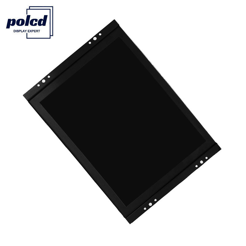 Polcd ปรับแต่งหน้าจอสัมผัสเคสพลาสติกขนาด 8 นิ้วเปิดกรอบจอภาพ LCD Capacitive