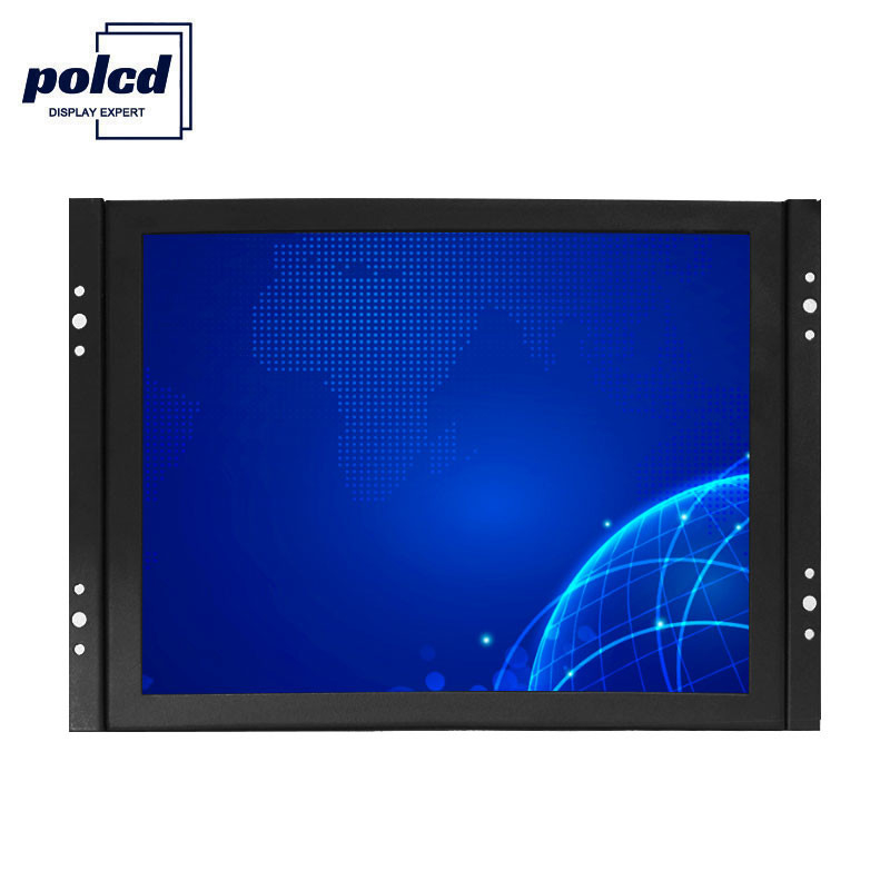 Polcd ปรับแต่งหน้าจอสัมผัสเคสพลาสติกขนาด 8 นิ้วเปิดกรอบจอภาพ LCD Capacitive