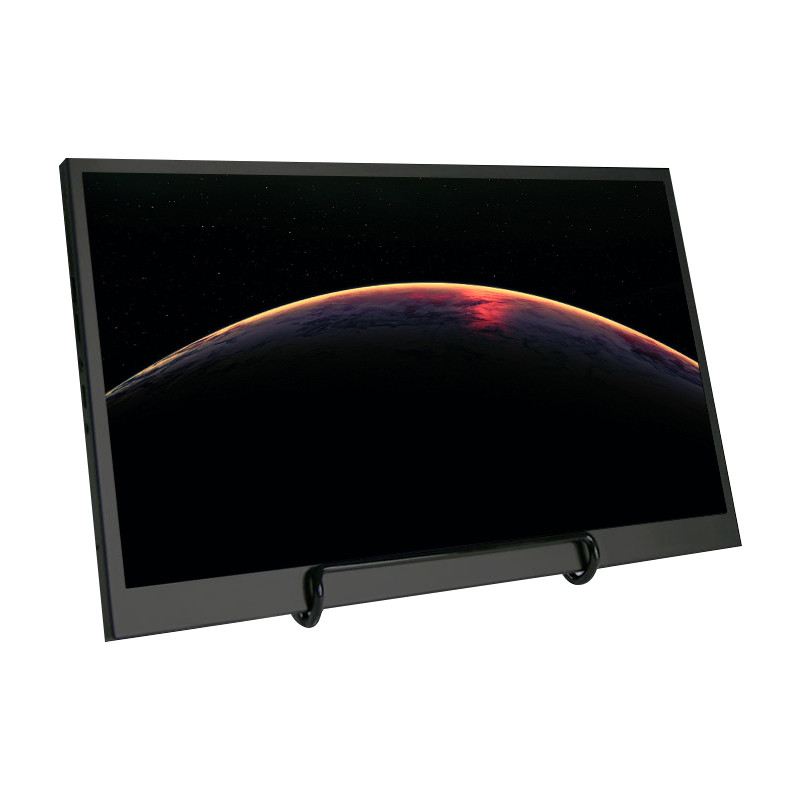 Polcd VGA HDMI Black จอภาพ LCD แบบพกพาความละเอียดการแสดงผลหน้าจอ LED นิ้วแบบกำหนดเอง