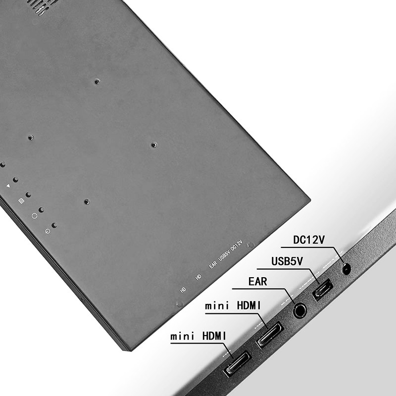 Polcd Super Thin 15.6 นิ้ว 4k หน้าจอ IPS 1080P จอคอมพิวเตอร์ LED พร้อมพอร์ต Type C