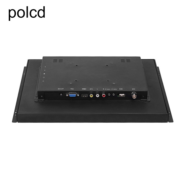 Polcd Industrial 15 Inch Open Frame LCD Monitor หน้าจอสัมผัสแบบ Capacitive Pure Plane