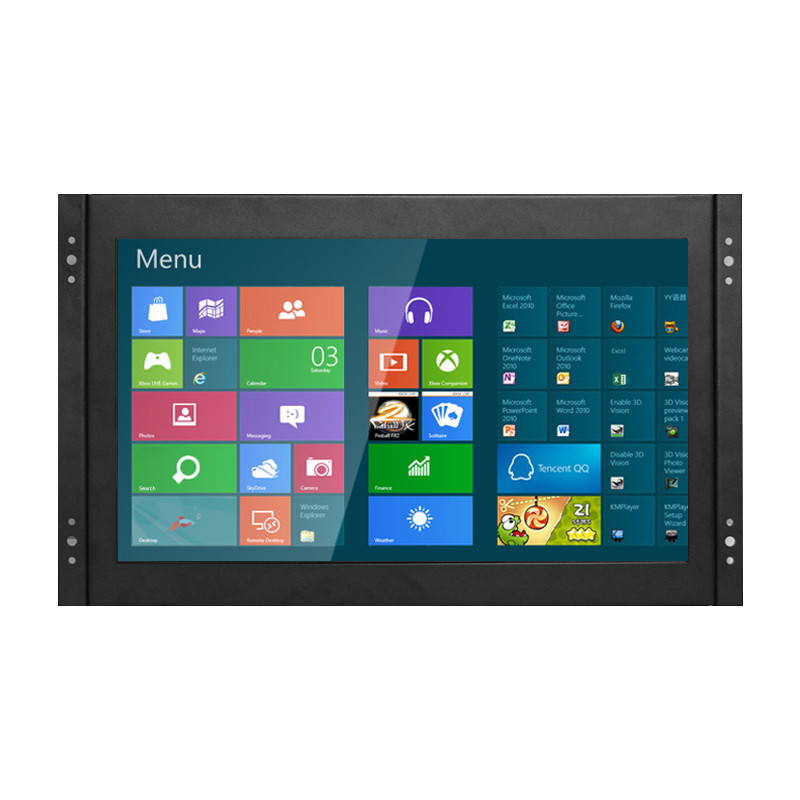 Polcd 13.3 Inch Metal Case Industrial LCD Monitor Open Frame Touch Screen VGA HDMI