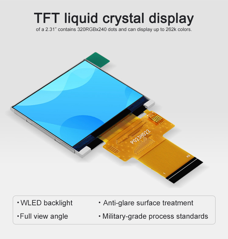 SPI ILI9342C พอร์ตอนุกรม Dots Matrix Touch Screen จอแสดงผล TFT 2.31 นิ้ว IPS LCD 320x240