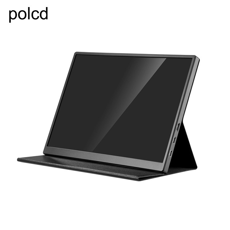 จอภาพพกพาอลูมิเนียมอัลลอยด์โลหะสัมผัส Polcd 10.5 นิ้ว IPS HD Audio Output
