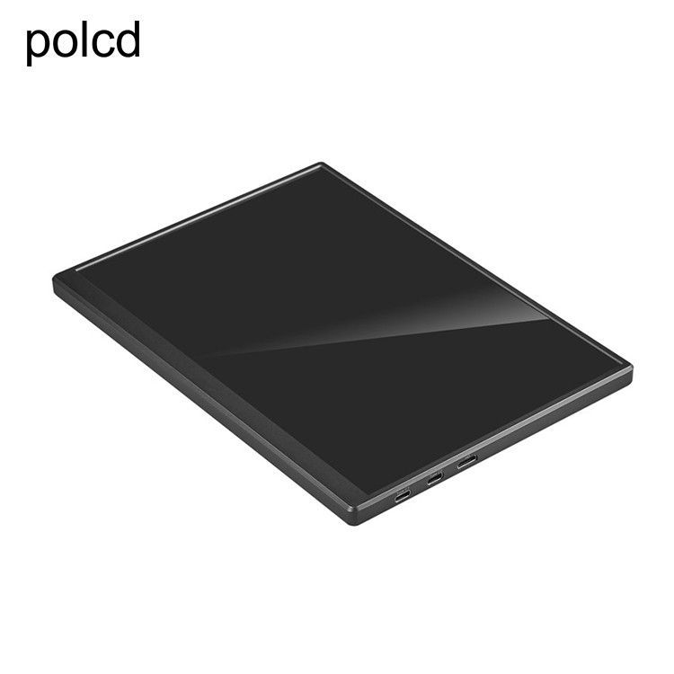 จอภาพพกพาอลูมิเนียมอัลลอยด์โลหะสัมผัส Polcd 10.5 นิ้ว IPS HD Audio Output