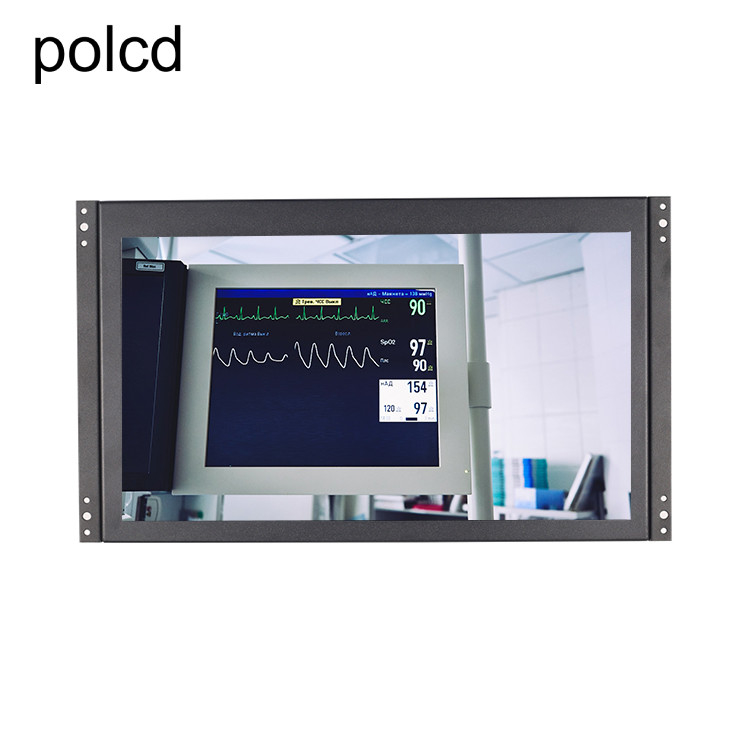 Polcd 14 นิ้ว Full HD 1920x1080 จอ LCD อุตสาหกรรมเคสโลหะพร้อมกรอบเปิด