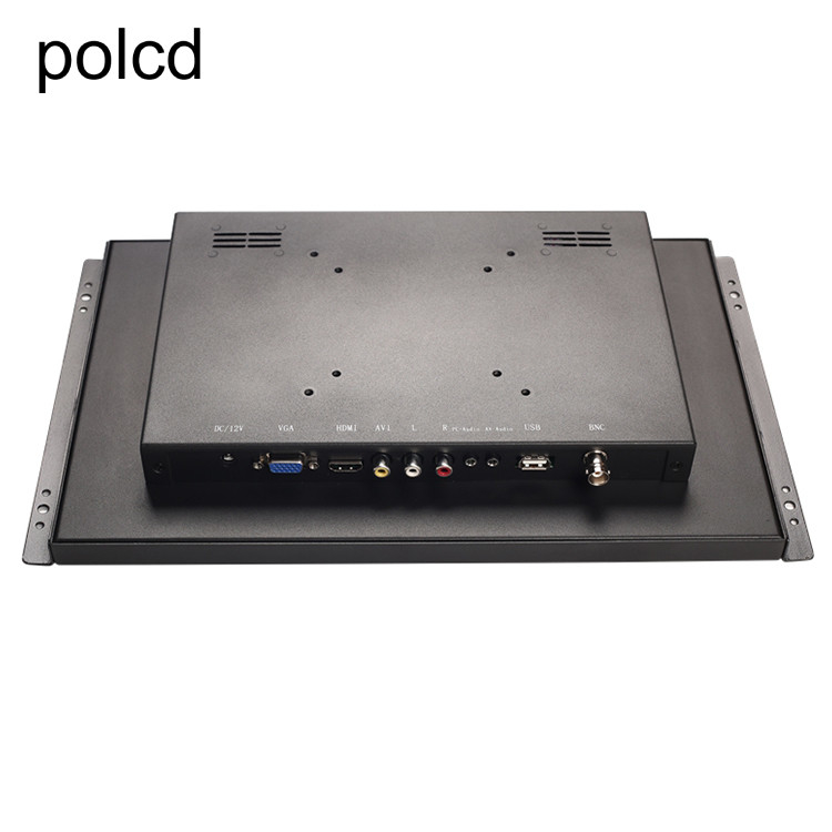 Polcd 14 นิ้ว Full HD 1920x1080 จอ LCD อุตสาหกรรมเคสโลหะพร้อมกรอบเปิด