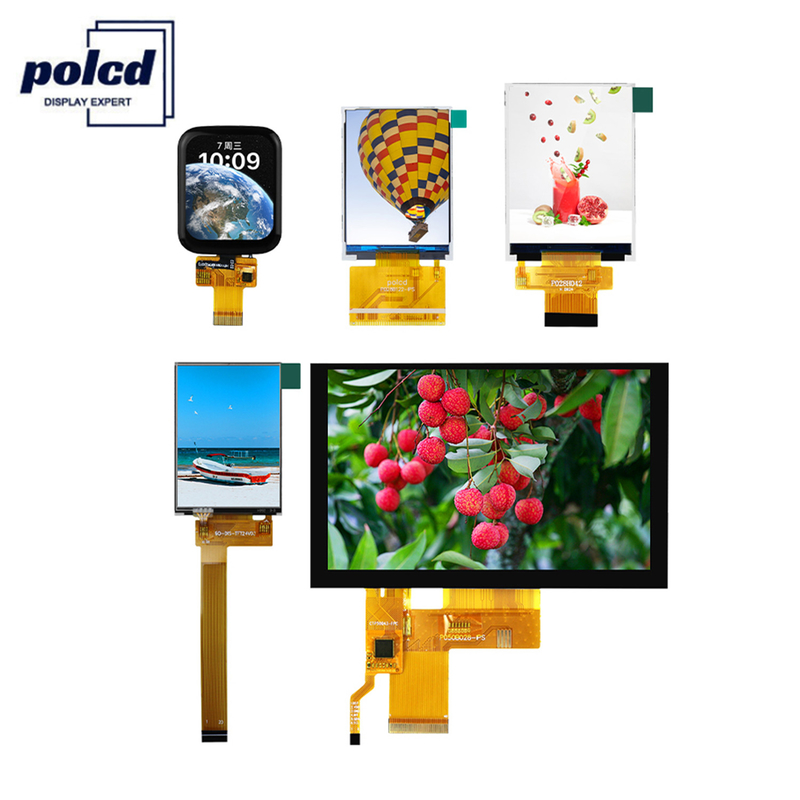 1.69 2.2 2.4 3.5 4 4.3 นิ้วจอแสดงผล LCD ขนาดเล็ก LCM TFT Full Color RGB SPI แผง IPS