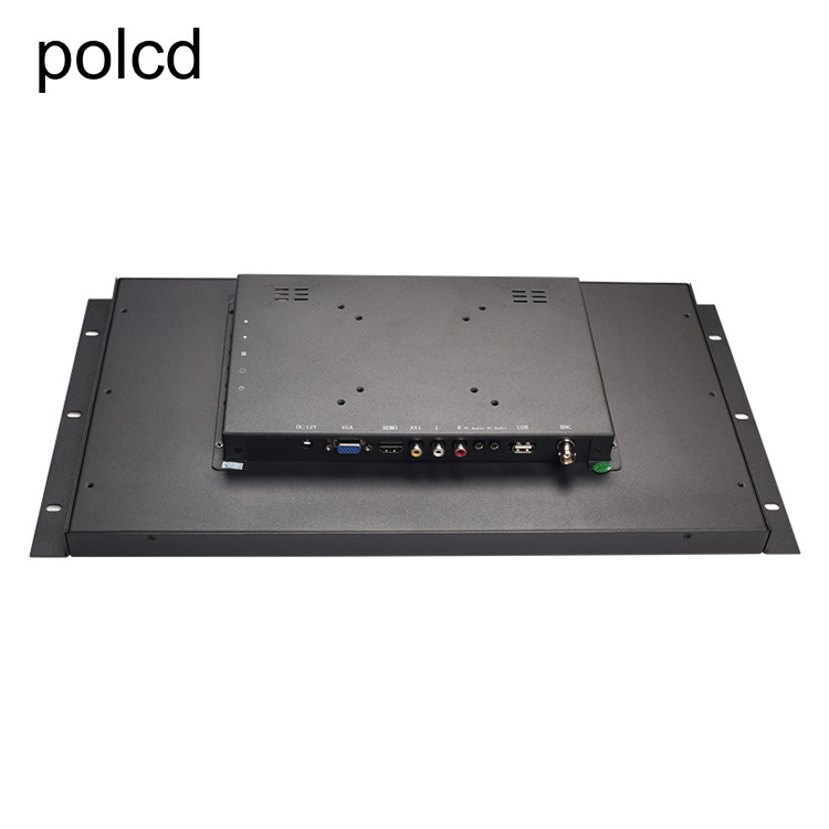 PC Metal Frame Rack Mounting Open Frame Resistive Touch Monitor 18.5