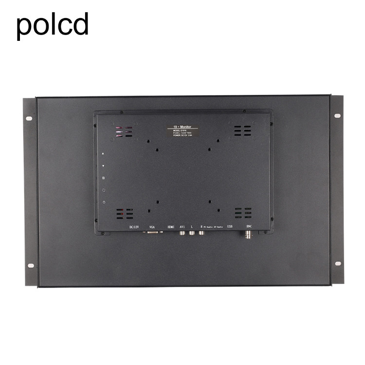 จอ LCD แขวนผนังอุตสาหกรรม เคสโลหะ จอ LCD Polcd 19 นิ้ว
