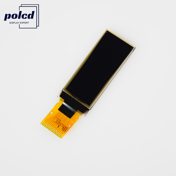 โรงงาน Polcd 1.09 นิ้ว OLED PMOLED หน้าจอ 64x128 4 สาย SPI 120 ความสว่าง
