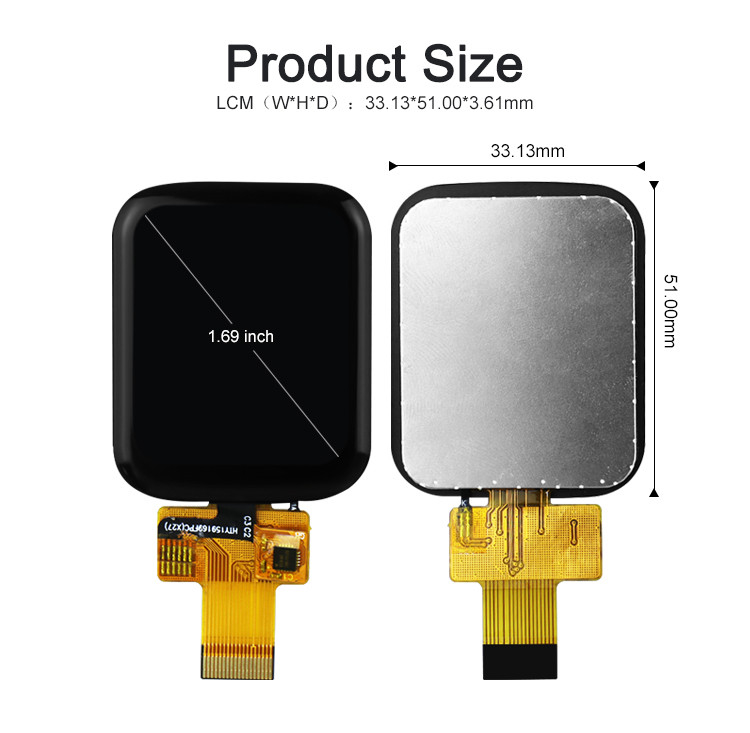Polcd 1.69 นิ้ว 240x240 Ips Lcd ST7789V จอสัมผัส LCD ขนาดเล็ก 4 บรรทัด SPI