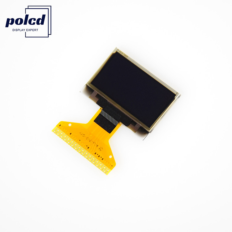 Polcd 0.96 Inch OLED Display Panel 64x128 White Color สำหรับอุปกรณ์สวมใส่สมาร์ทวอทช์