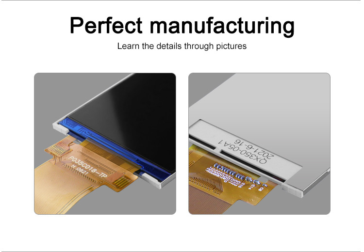3.5 นิ้ว Lcd Panel Module 320x480 Rgb Spi Interface สีเต็ม Tft Lcm Display Polcd