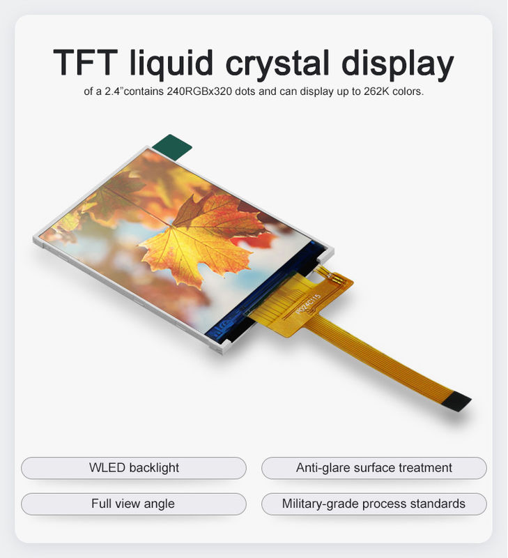 Polcd RoHS 2.4 นิ้ว Lcd Tft Display ST7789V3 TFT โมดูล LCD 4 สาย SPI 240x320