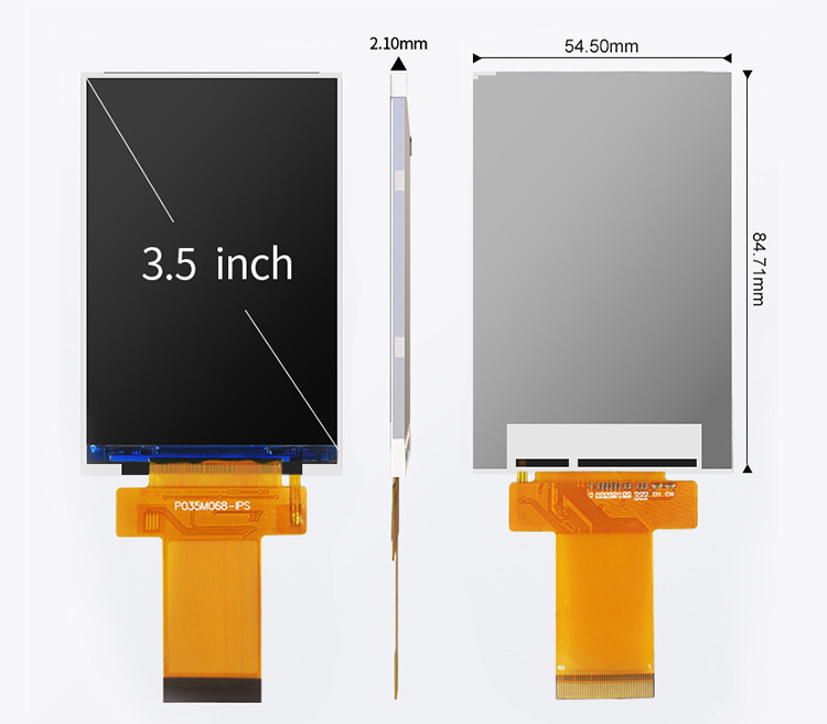 Ili9488 Tft Touch Screen Polcd 3.5 นิ้ว Lcd Module 320x480 Ips มุมการดู อินเตอร์เฟซ Rgb