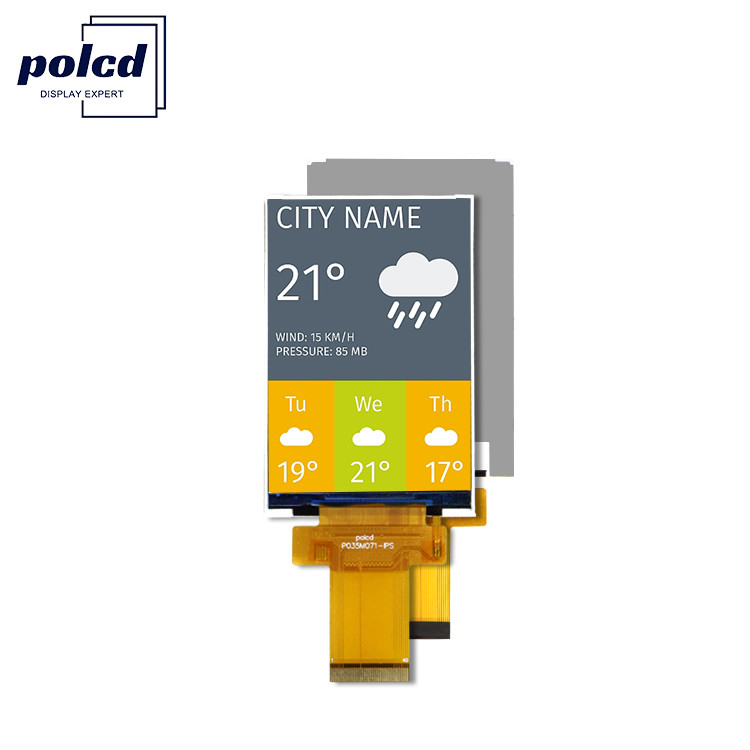 3.5 นิ้ว อุปกรณ์อุตสาหกรรม Tft Color Lcd Module Ips Mcu Spi อินเตอร์เฟซ