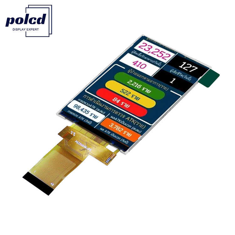 320x480 3.5 นิ้ว Tft Lcd Display 18 บิต อินเตอร์เฟซ Rgb ปานกลาง ขนาดเล็ก