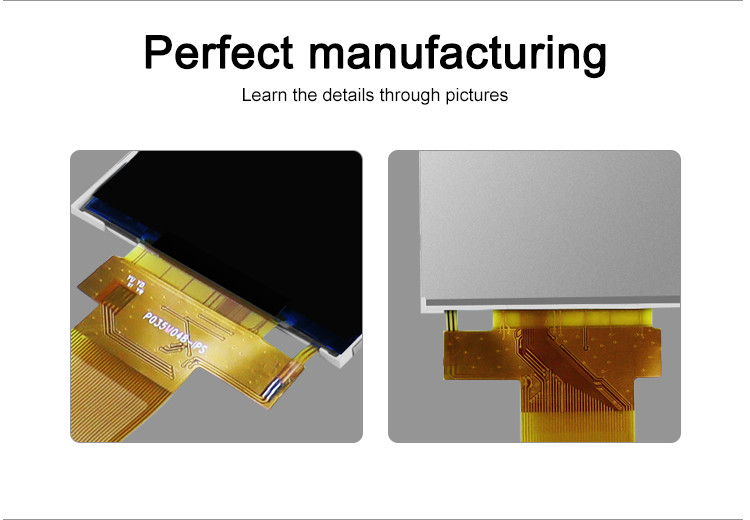 320x480 3.5 นิ้ว Tft Lcd Display 18 บิต อินเตอร์เฟซ Rgb ปานกลาง ขนาดเล็ก