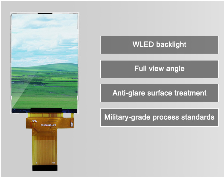320x480 3.5 นิ้ว Tft Lcd Display 18 บิต อินเตอร์เฟซ Rgb ปานกลาง ขนาดเล็ก