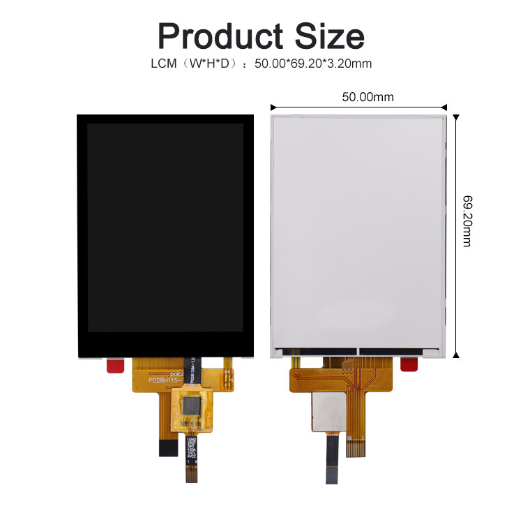 2.8 นิ้ว RGB Tft Lcd Module 240x320 4 สายด้าย ทัชเรสซิเวช หรือจอทัชเคพซิติฟ