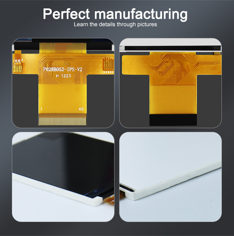 Polcd MCU 9 BIT 2.8 นิ้วจอแสดงผล LCD TFT 240X320 หน้าจอสี TFT เชิงพาณิชย์