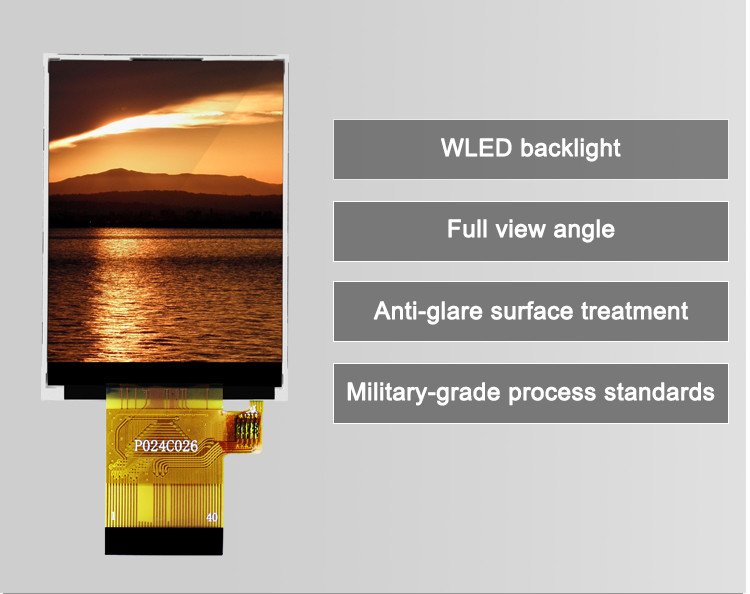 Polcd ST7789V 2.4 นิ้ว Tft Display 12 0'CLOCK 240x320 tft แผ่นจอ LCD