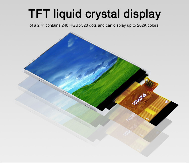 Polcd ST7789V 2.4 นิ้ว Tft Display 12 0'CLOCK 240x320 tft แผ่นจอ LCD