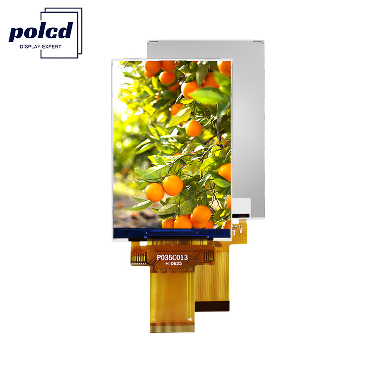 Polcd 320x480 3.5 นิ้ว TFT แพเนล Spi 8 / 9 / 16 / 18 อินเตอร์เฟสขนานจอ LCD