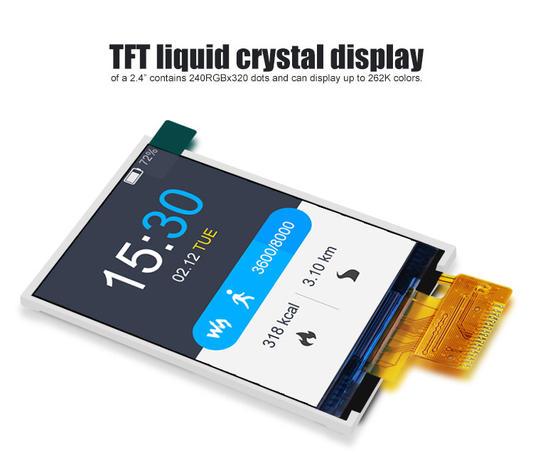 Polcd ST7789V2 จอแสดงผล HD TFT RoHS 2.4 TFT Spi 240x320 3 สาย 2 สาย