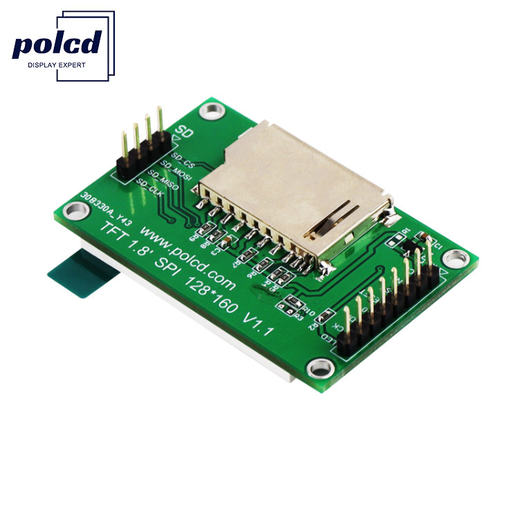 Polcd ST7262 1.77 นิ้ว 24 บิต LCD 128X160 หน้าจอสัมผัส TFT 300 Nit