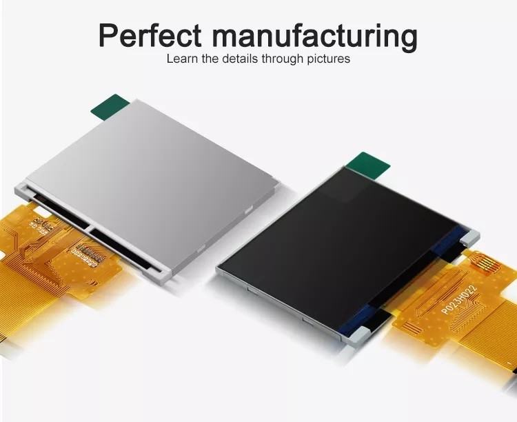 Polcd สีดํา 320*240 RGB TFT Display 18 Bit ความสว่างสูง 2.31 นิ้ว แพนล์ LCD