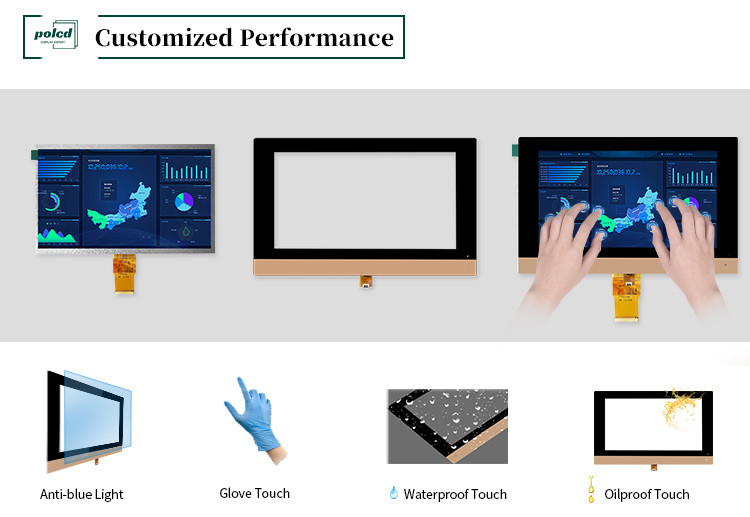Polcd Custom 10.1 นิ้ว CTP 16:9 GT911 GG หน้าใส กระจกสัมผัส