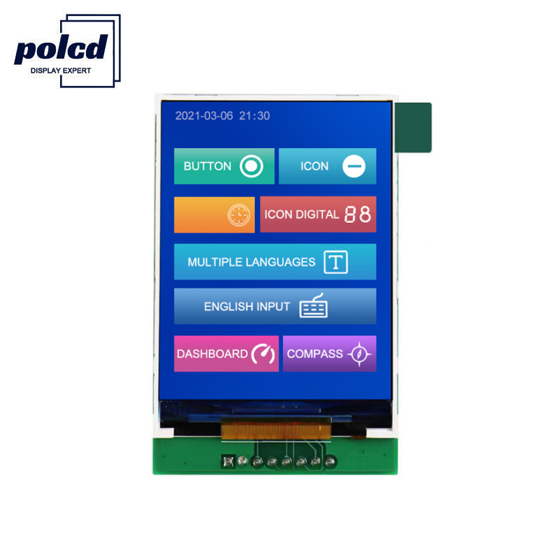 Polcd RoHS Color 262K LCD TFT 2.4 นิ้ว ST7789V2 แผงสัมผัส TFT
