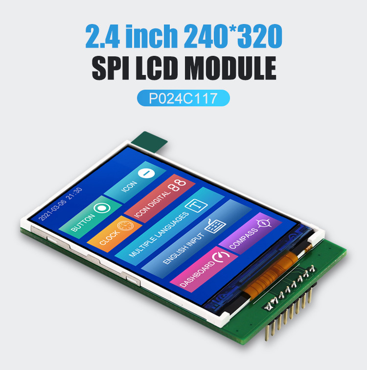 Polcd RoHS Color 262K LCD TFT 2.4 นิ้ว ST7789V2 แผงสัมผัส TFT