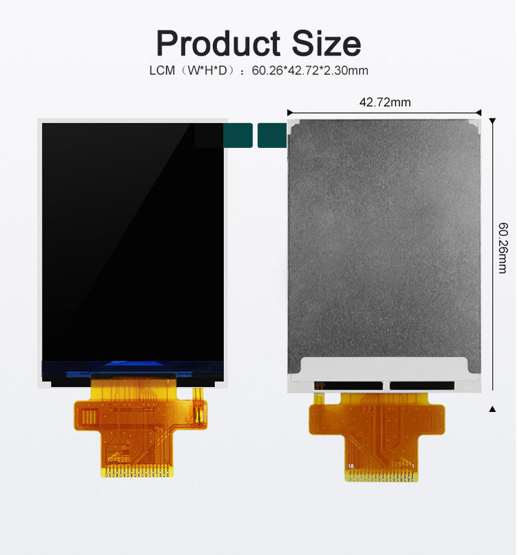 Polcd ST7789V2 2.4 Tft Display สี 262K TFT LCD โมดูล 48.96mm TFT LCD
