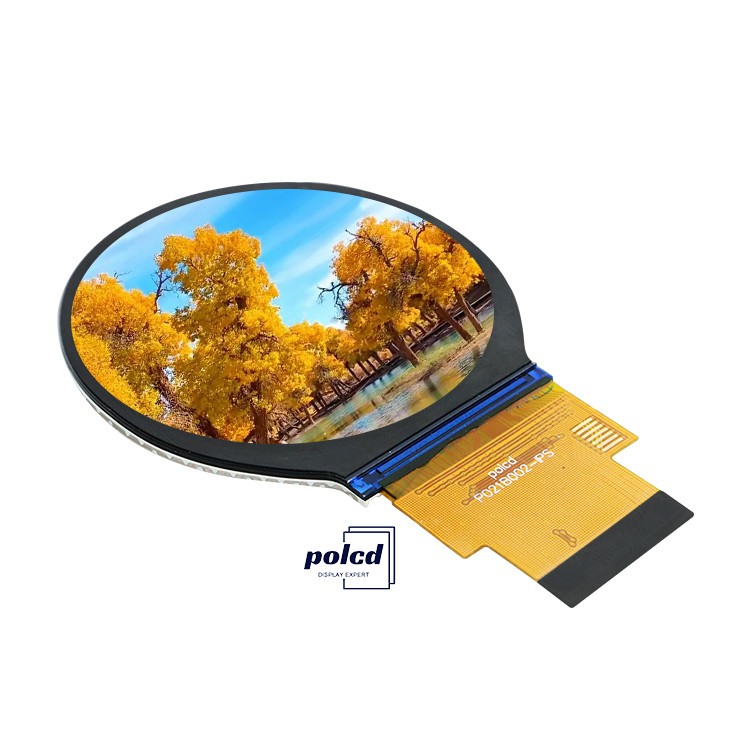 Polcd 480*480 2.1 นิ้ว วงกลม Lcd Panel ST7701S Drive Ic IPS มุมการดูทั้งหมด โมดูการแสดงภาพ TFT รอบ
