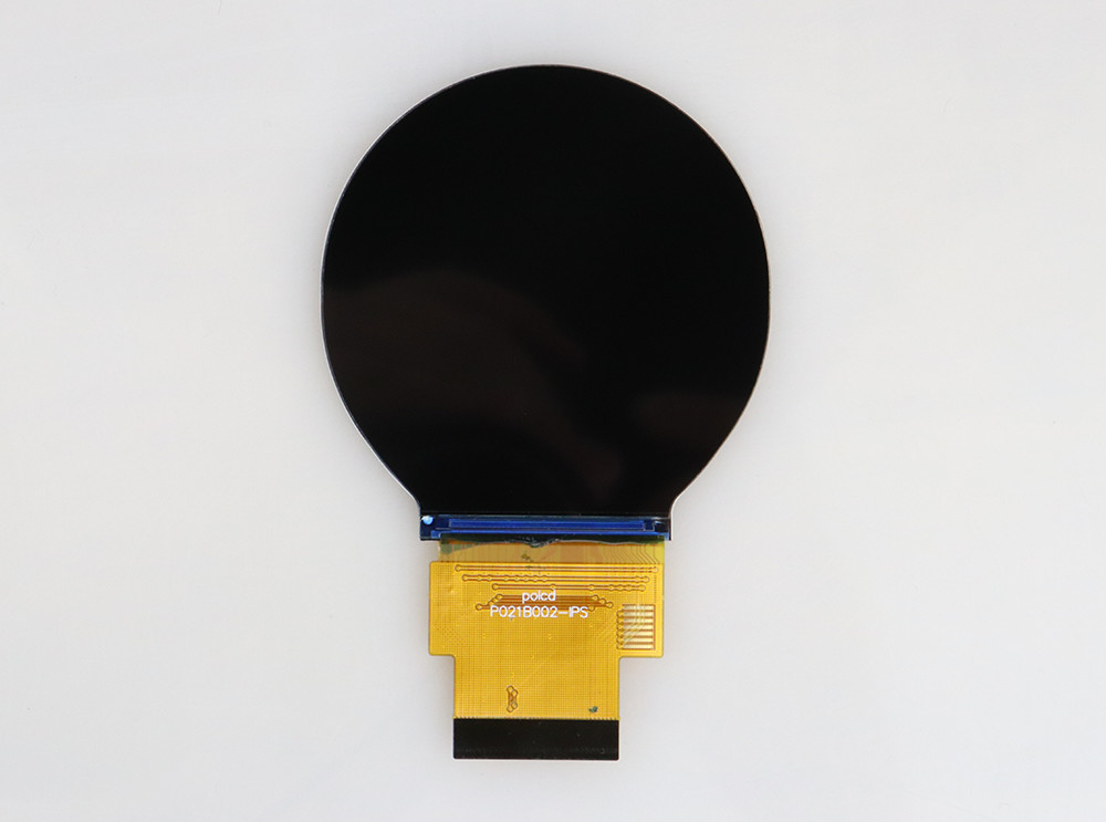 Polcd 2.1 นิ้ว 480x480 วงกลมขนาดเล็ก แผ่นจอ SPI RGB วงกลม TFT LCD Display