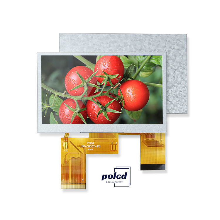 Polcd 4.3 นิ้ว Custom LCD Screen 480x272 อุตสาหกรรมส่ง MCU SPI 4.3 