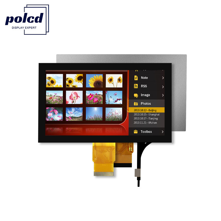 Polcd 7''Tft LCD Panel 800x480 Capacitive Touch Screen อินเตอร์เฟซ RGB 7 นิ้ว LCD โมดูล ดิสเพลย์