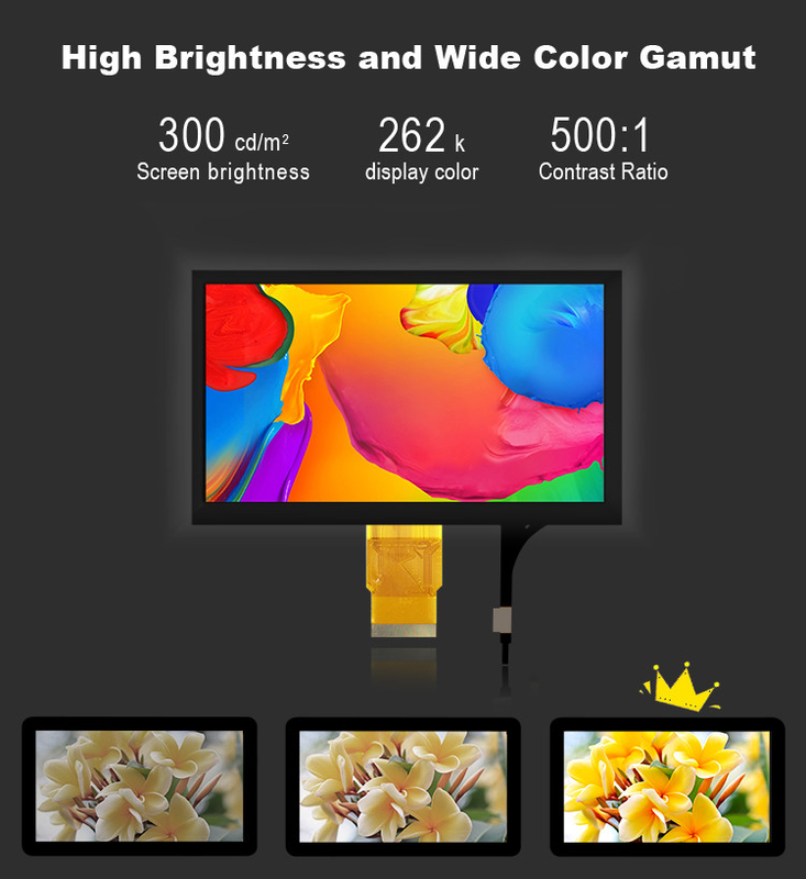 Polcd 7''Tft LCD Panel 800x480 Capacitive Touch Screen อินเตอร์เฟซ RGB 7 นิ้ว LCD โมดูล ดิสเพลย์
