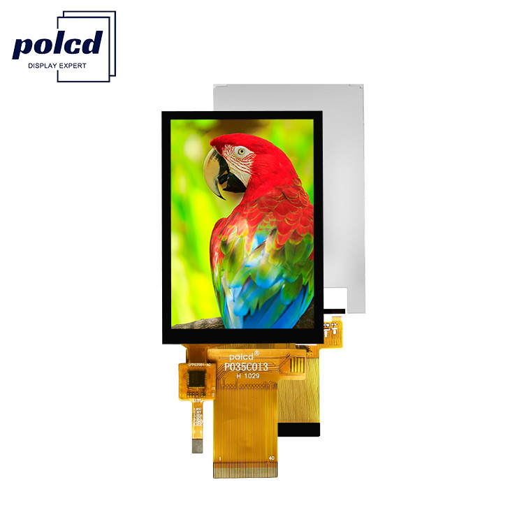 Polcd 3.5 นิ้ว TFT ความละเอียดสูง 320*480 MCU SPI อินเตอร์เฟซขนาน แผ่นจอสัมผัสจุจุจุจุ LCD