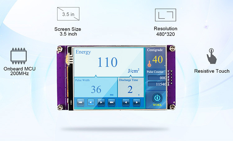 Polcd 3.5 นิ้ว ความละเอียดสูง 480*320 HMI แผ่นสัมผัส TFT LCD Module with Controller Board