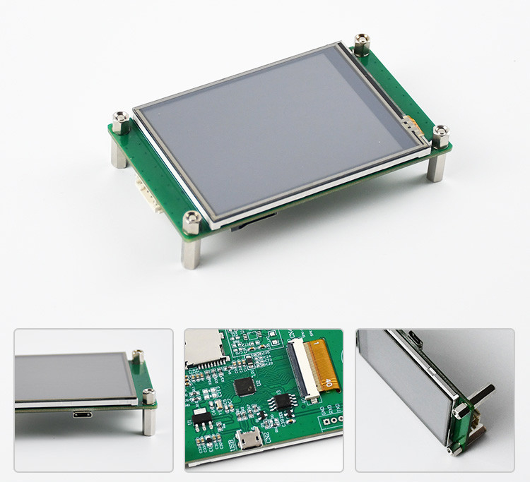 Polcd 2.8 นิ้ว 240 * 320 HMI โมดูล LCD TFT ที่ติดตั้งควบคุมโดยจอ MCU Serial Port ใด ๆ