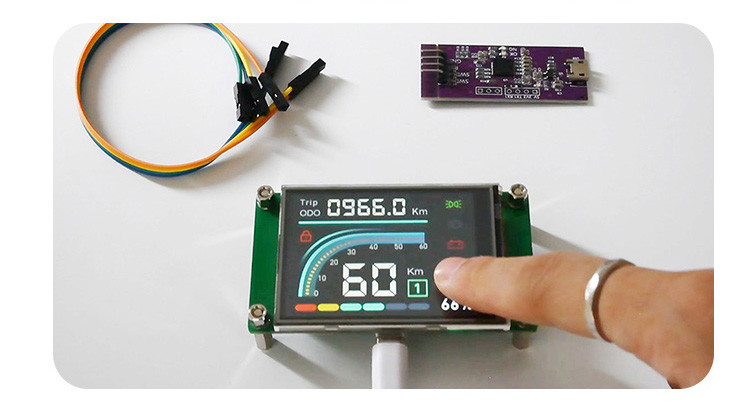 Polcd 2.4 นิ้ว Tft Lcd Module 240*320 Hmi Uart Port Smart Lcd Display อุตสาหกรรมความต้านทานจอสัมผัส