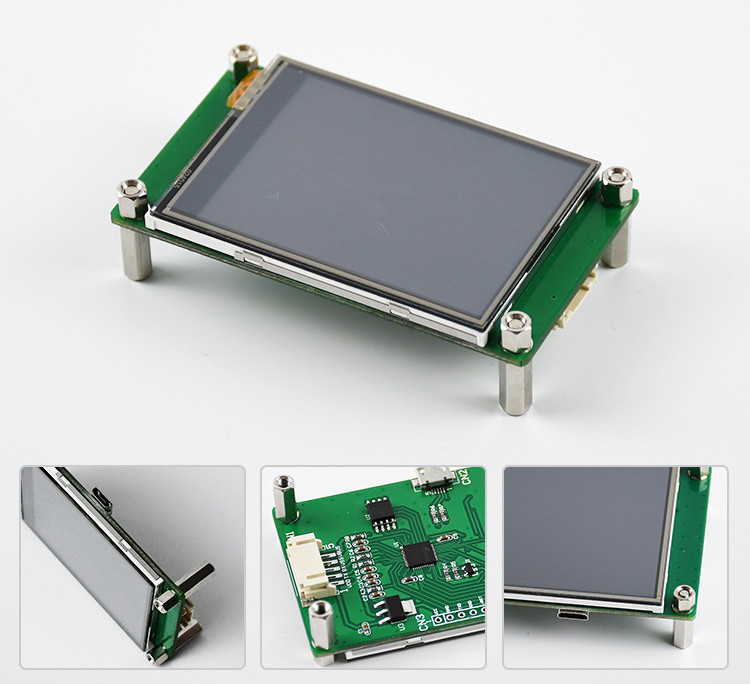 Polcd 2.4 นิ้ว Tft Lcd Module 240*320 Hmi Uart Port Smart Lcd Display อุตสาหกรรมความต้านทานจอสัมผัส