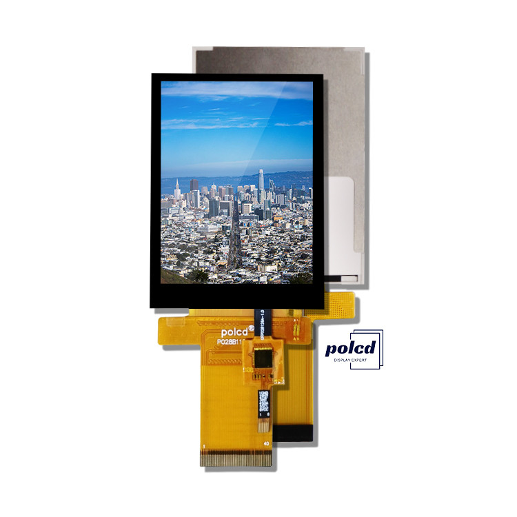Polcd 2.8 นิ้ว 480*640 ความละเอียด อินเตอร์เฟซ RGB ทัชพานิล ST7701S LCD TFT Display Module